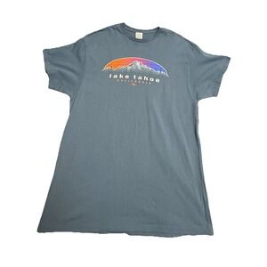 Lake Tahoe California T-Shirt Men's XL Blue  Delta Pro Weight Short Sleeve